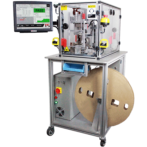 This Ultrasonic wiring termination machine can weld wires to auto-feed terminals with precise, reliable, & repeatable welds without damage.